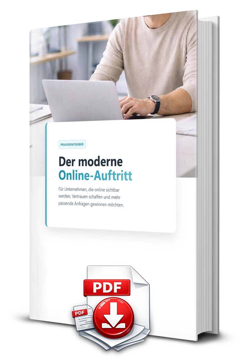 eBook: Der moderne Online-Auftritt Cover für das eBook Der moderne Online-Auftritt