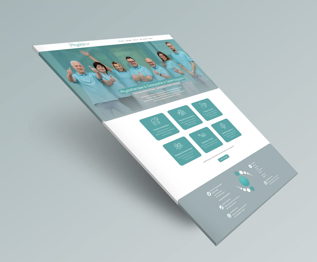 Referenz Website Physiotherapie in Sankt Augustin